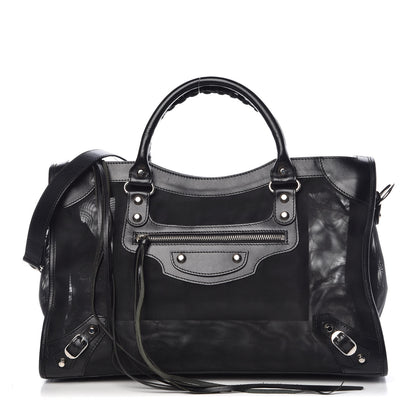 Balenciaga Mesh Calfskin Palladium Hardware City Black 1 of 13
