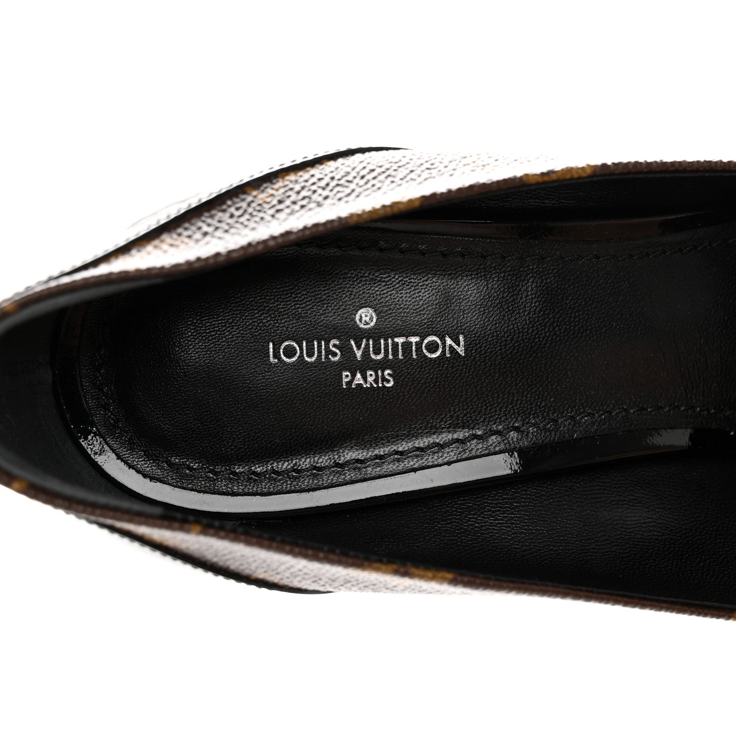 Louis Vuitton Monogram Cherie Pumps 38 Black 8 of 12