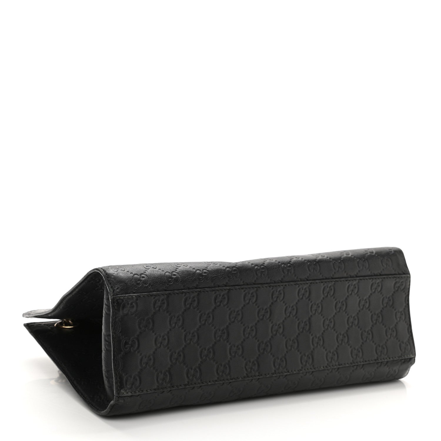 Gucci Guccissima Large Emily Chain Shoulder Bag Black 3 of 7