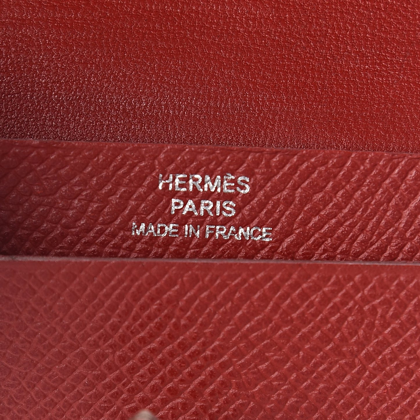 Epsom Bearn Card Holder Wallet Rouge Grenat
