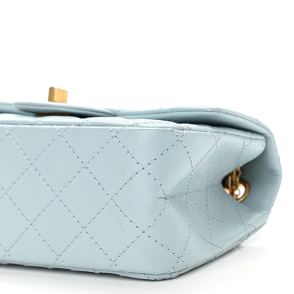 Chanel Aged Calfskin Quilted 2.55 Reissue Mini Flap Light Blue 10 of 10