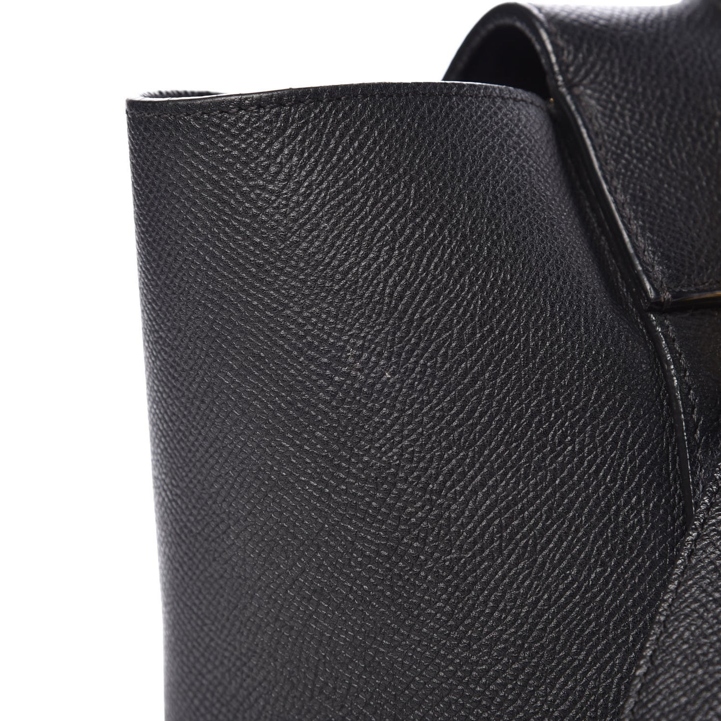 Grained Calfskin Mini Belt Bag Black