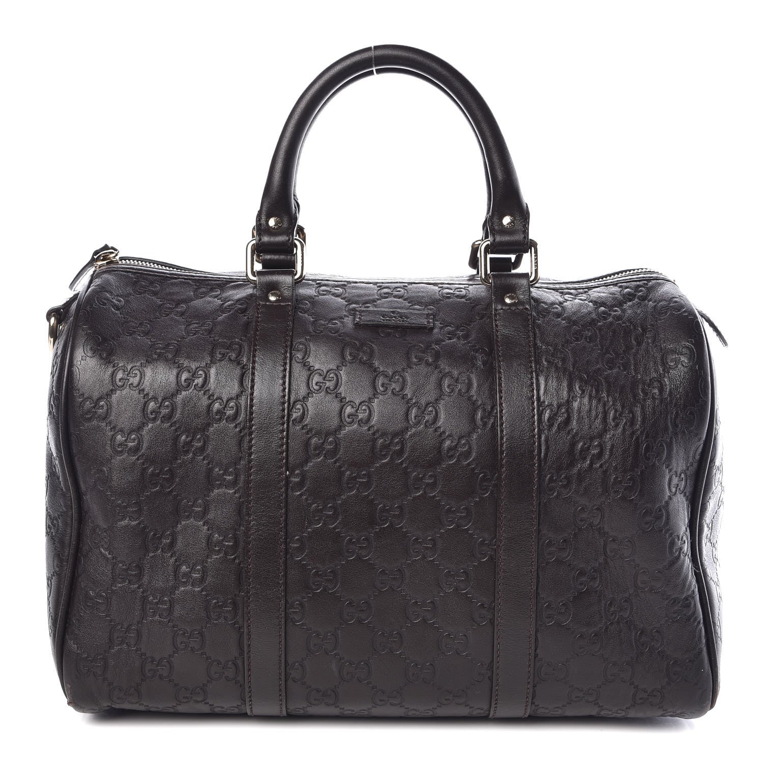 Gucci Guccissima Medium Joy Boston Dark Brown 1 of 19