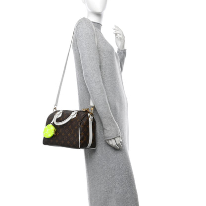 Louis Vuitton Monogram LV Match Speedy Bandouliere 25 White 2 of 9
