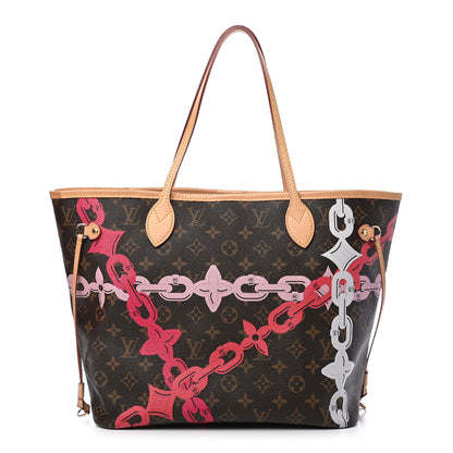 Louis Vuitton Monogram Bay Neverfull MM Rose Ballerine Poppy 1 of 9