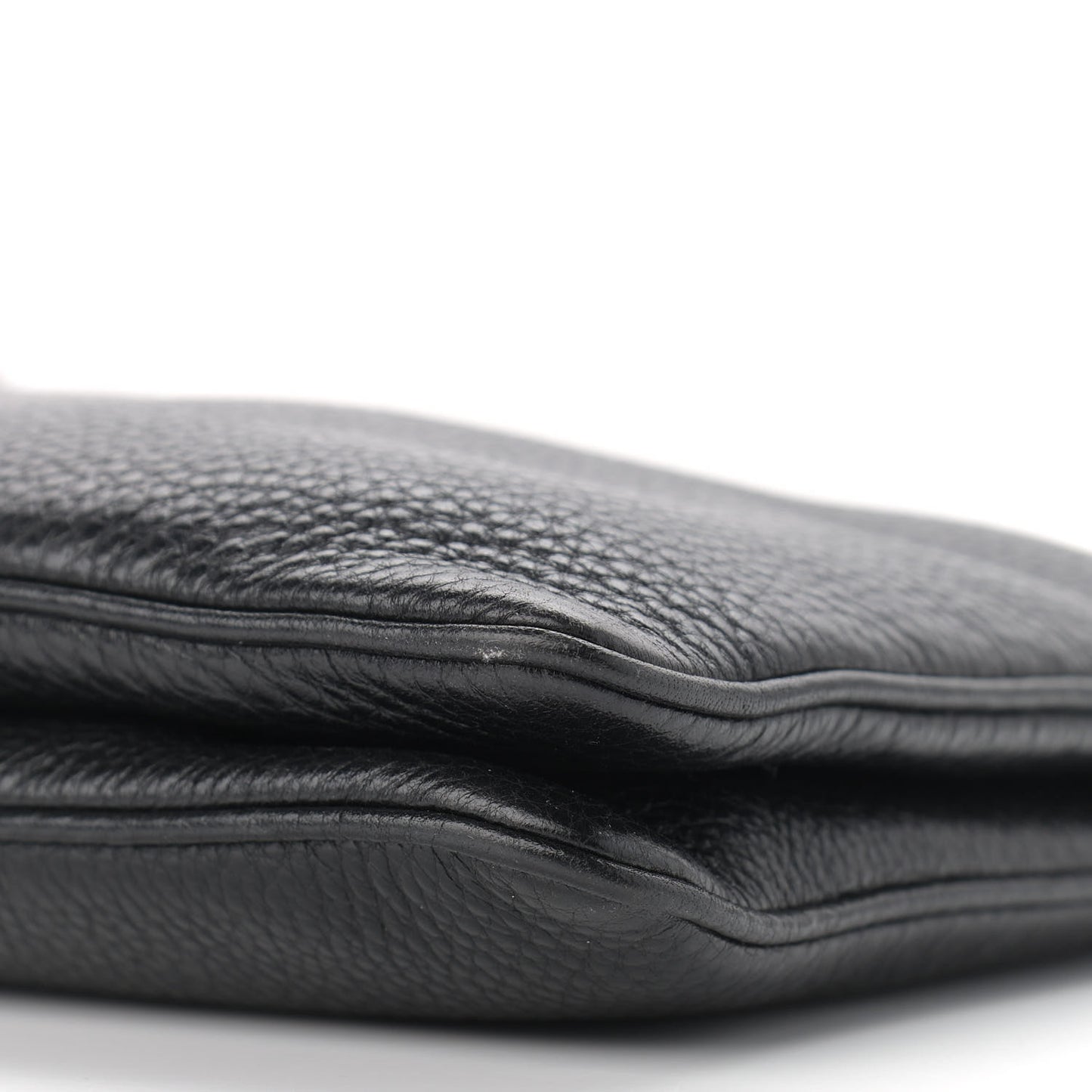 Vitello Phenix Double Zip Crossbody Bag Black