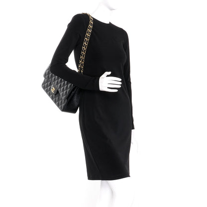 Chanel Caviar Quilted Jumbo Double Flap Black 3 of 9
