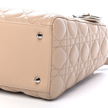 Christian Dior Lambskin Cannage Medium Lady Dior Rose Poudre 9 of 11