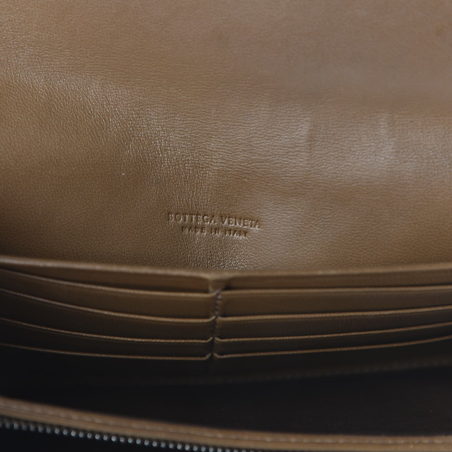 Nappa Intrecciato Continental Flap Wallet Ebano