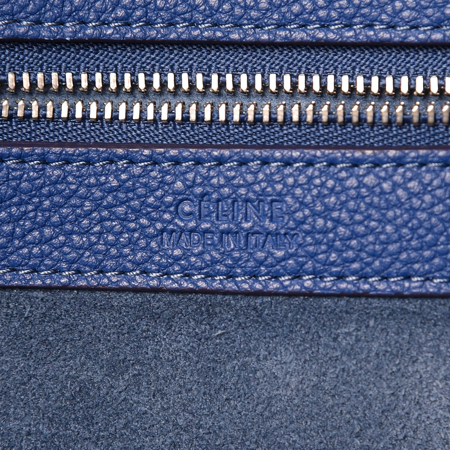 Celine Soft Grained Calfskin Small Belt Cabas Lazuli 7 of 9