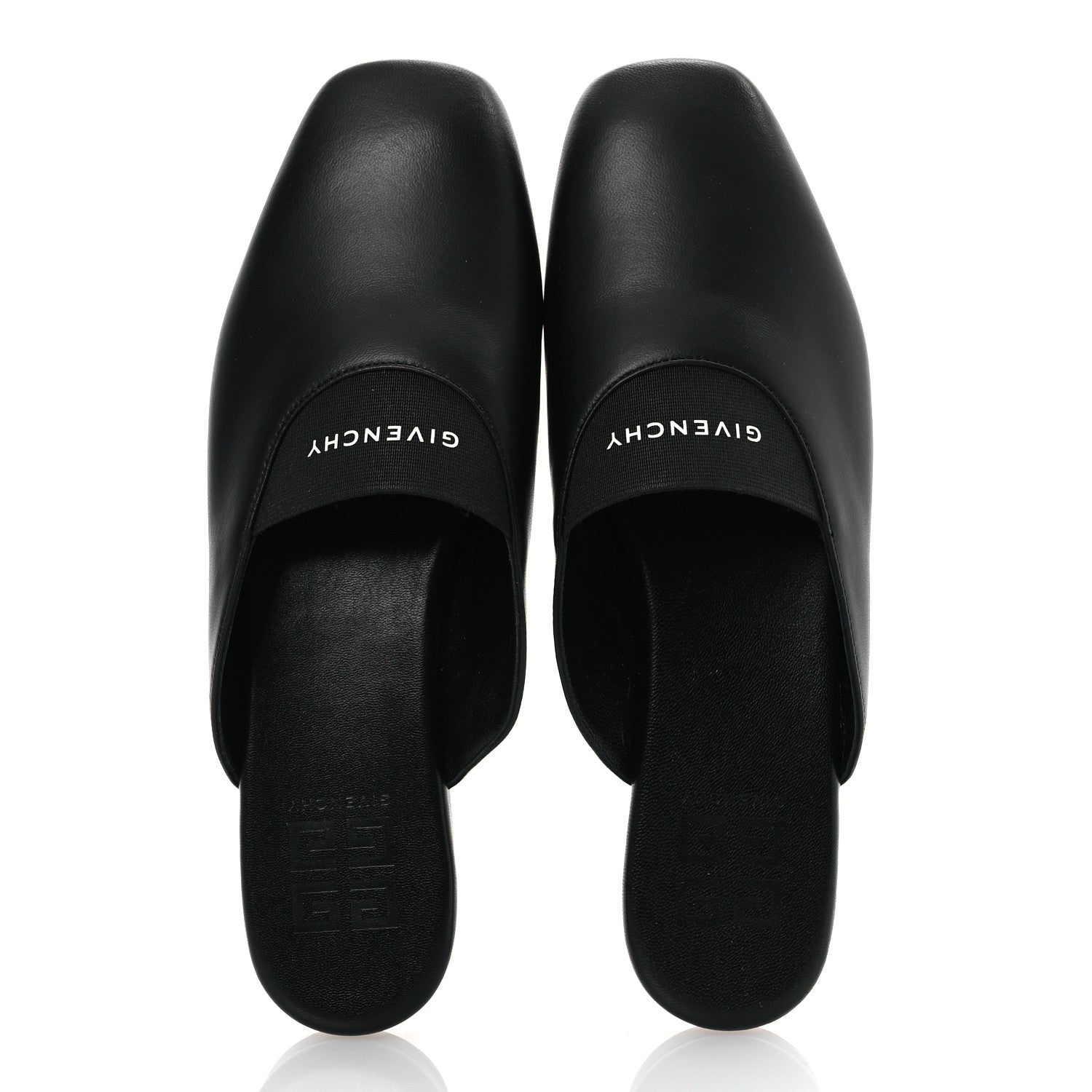 Givenchy Calfskin Dune Bedford Logo Mule Slides 36 Black 2 of 13