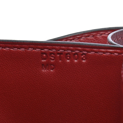 Hermes Grained Monsieur Constance 24 Rouge H 7 of 9