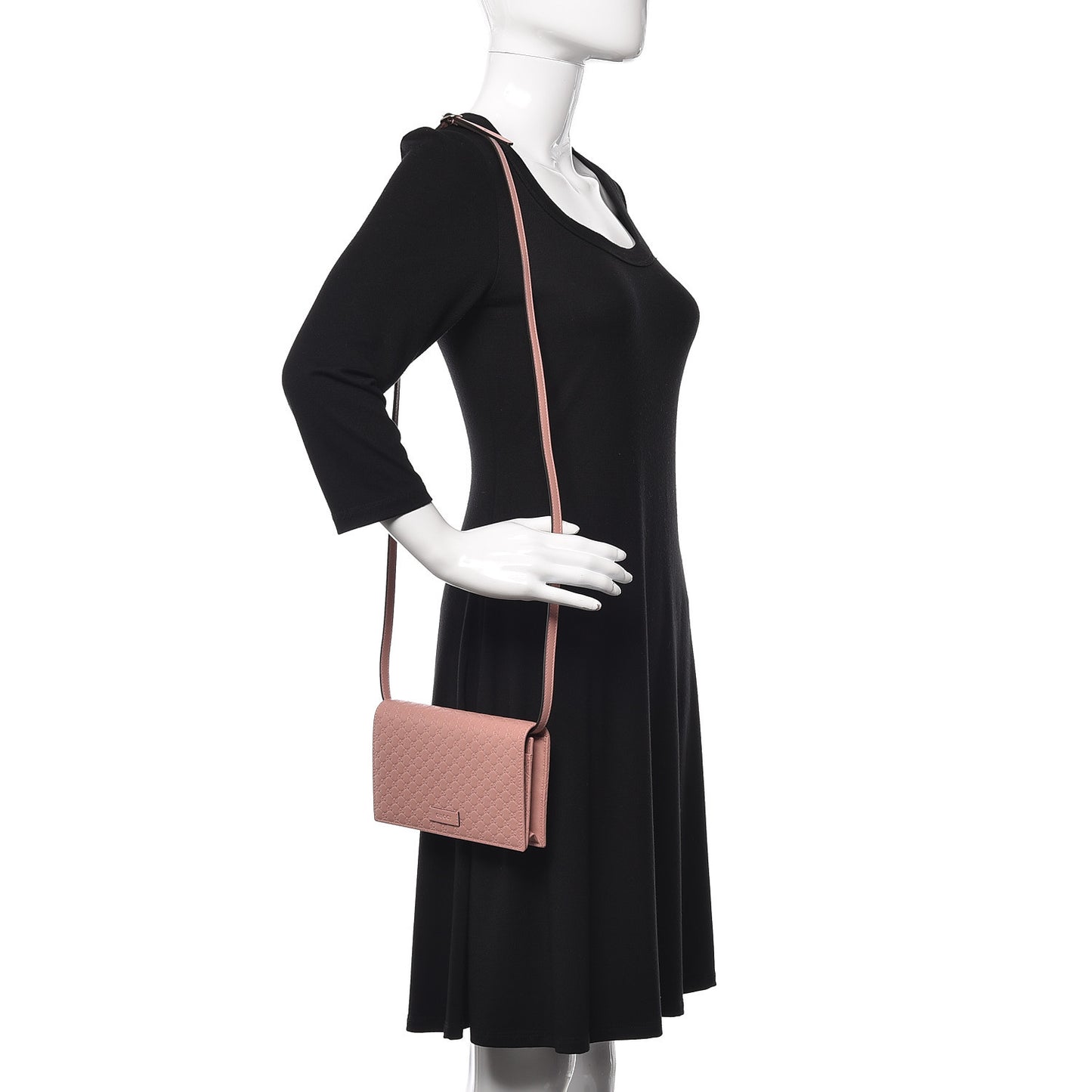 Microguccissima Crossbody Wallet Soft Pink