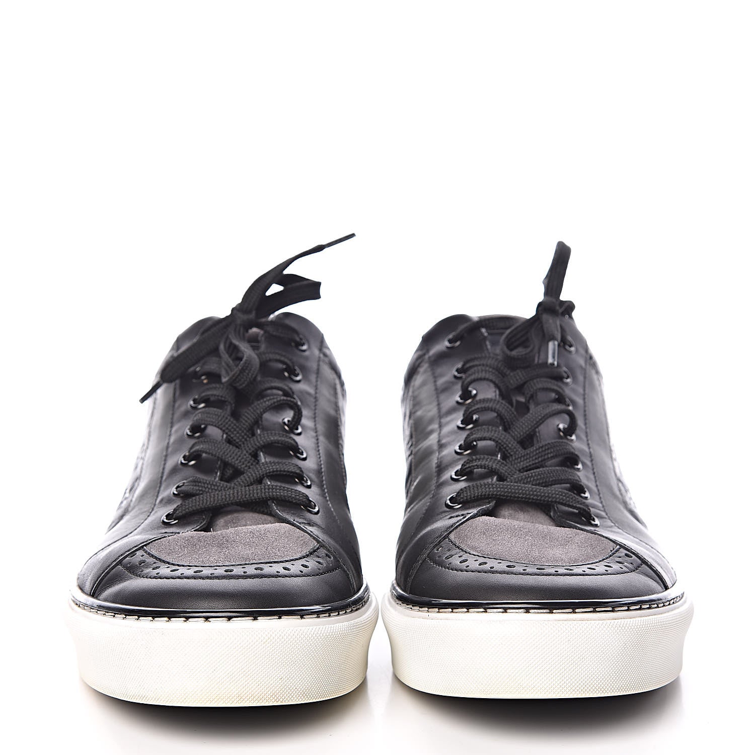 Louis Vuitton Calfskin Embossed Monogram Street Sneakers 8 Black 2 of 10