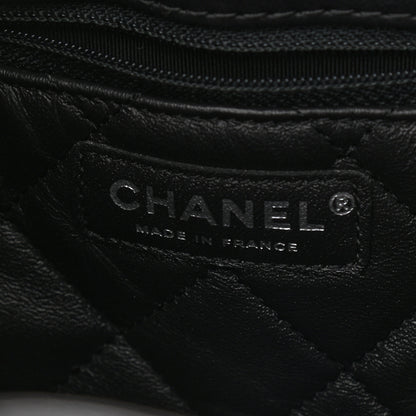 Chanel Calfskin Stitched Medium Urban Luxury Drawstring Backpack Black 6 of 9