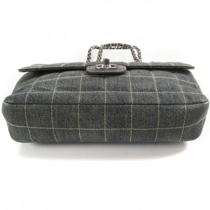 Chanel Denim Square Quilted Flap Bag 4 of 12