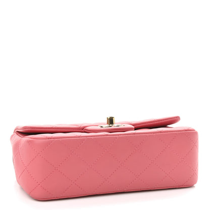 Chanel Lambskin Quilted Valentine Charms Mini Rectangular Flap Pink 4 of 9