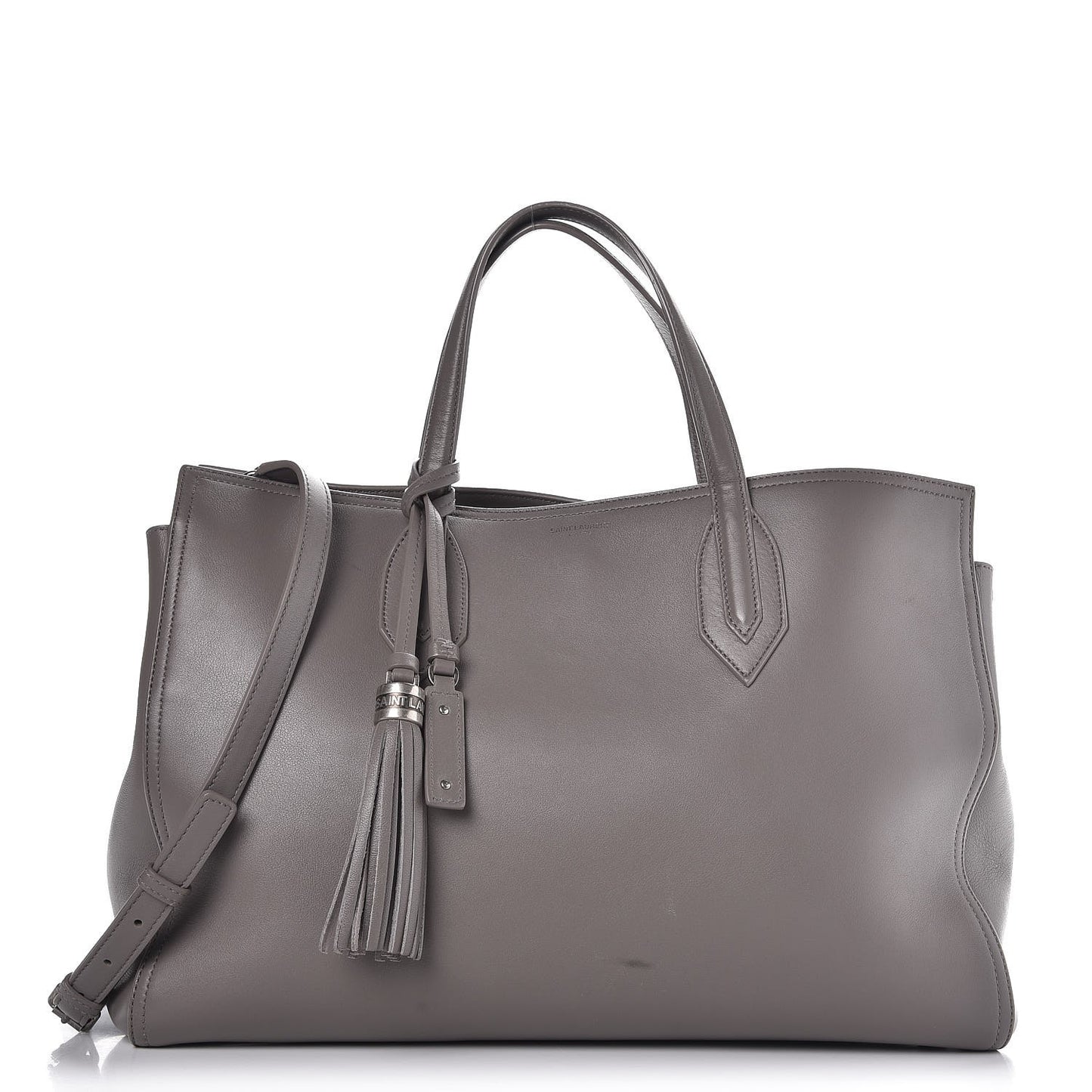 Calfskin Medium Amber Tote Fog