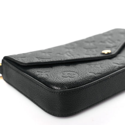 Louis Vuitton Empreinte Pochette Felicie Chain Wallet Black 8 of 10