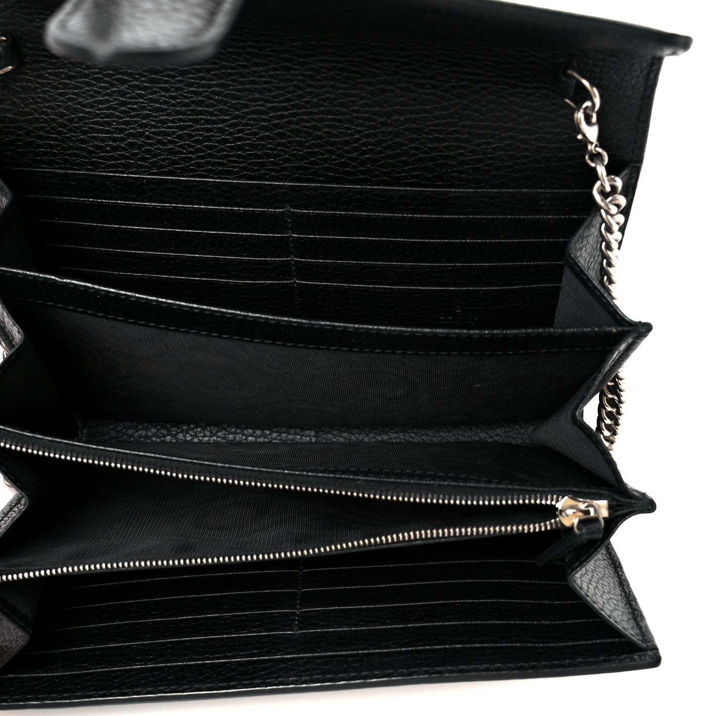 Calfskin Mini Dionysus Chain Wallet Black