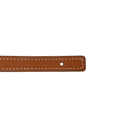 Hermes Epsom Swift 13mm Heritage Belt 95 38 Gold Black 7 of 9