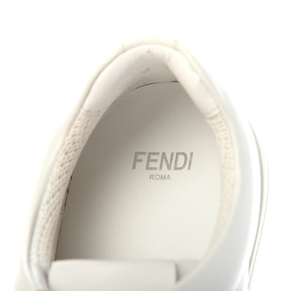 Fendi Calfskin Bugs Low Top Sneakers 35 White 6 of 9
