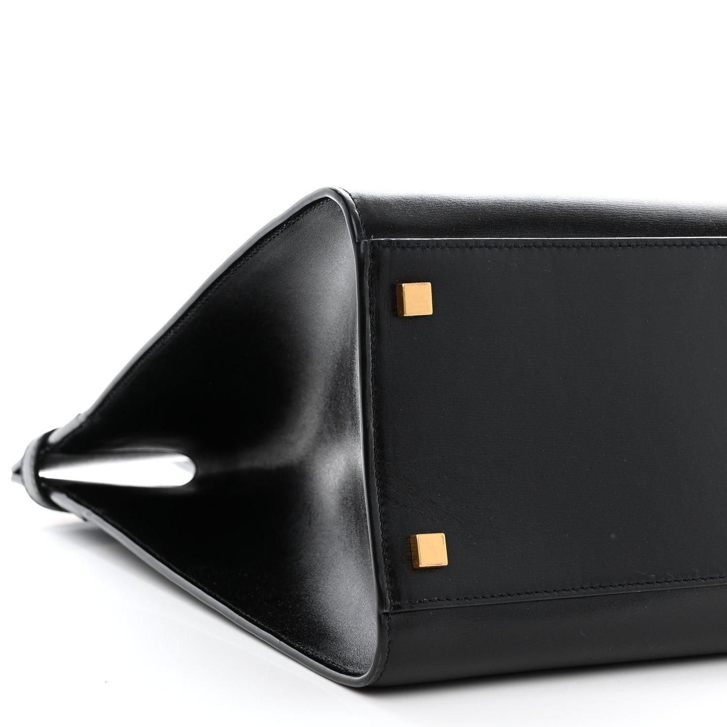 Calfskin Medium Manhattan Shopper Tote Black
