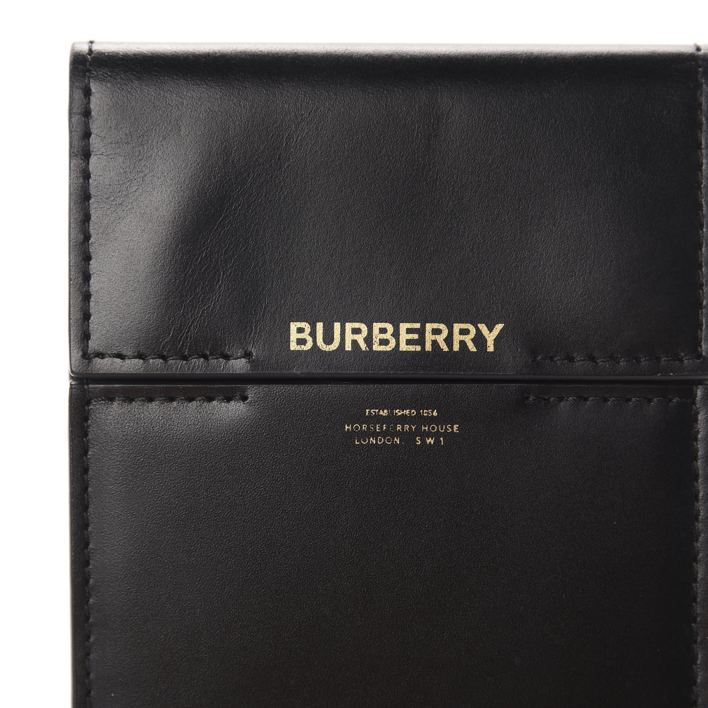 Smooth Calfskin Radford Phone Crossbody Bag Black
