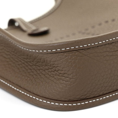 Hermes Taurillon Clemence Amazone Evelyne TPM Etoupe Bleu Indigo 8 of 11