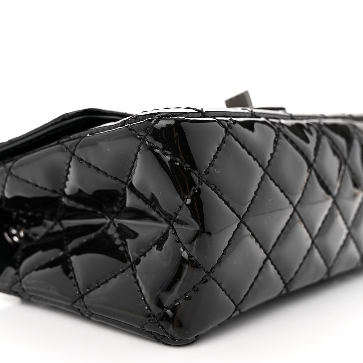 Chanel Patent Calfskin Quilted 2.55 Reissue Mini Flap So Black 9 of 11