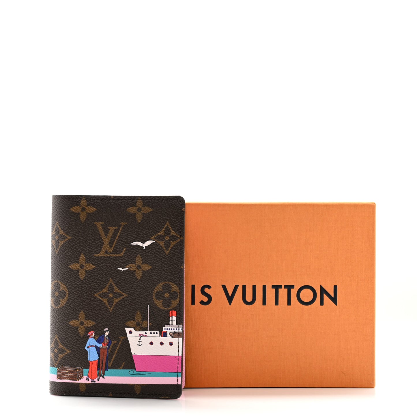 Monogram 2016 Christmas Animation Passport Cover Rose Ballerine