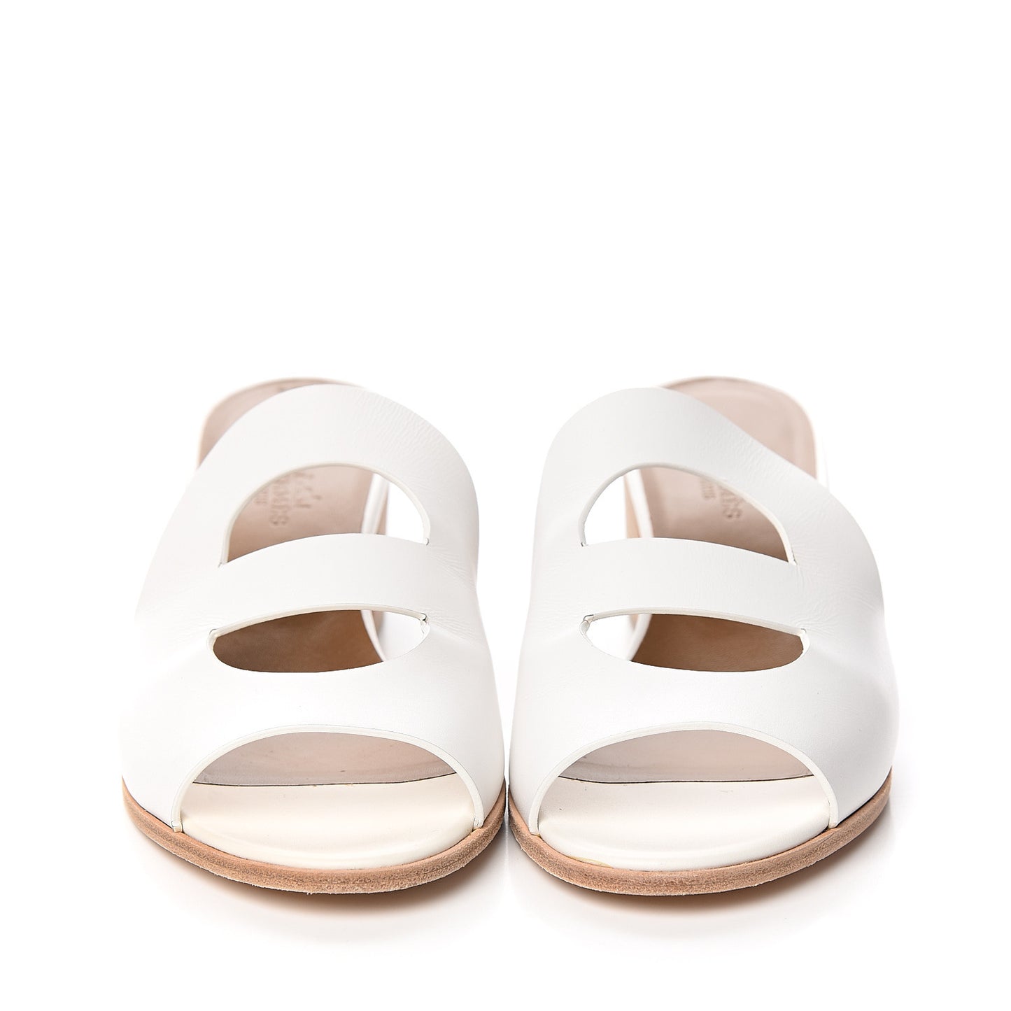 Calfskin Mona Sandals 39.5 White