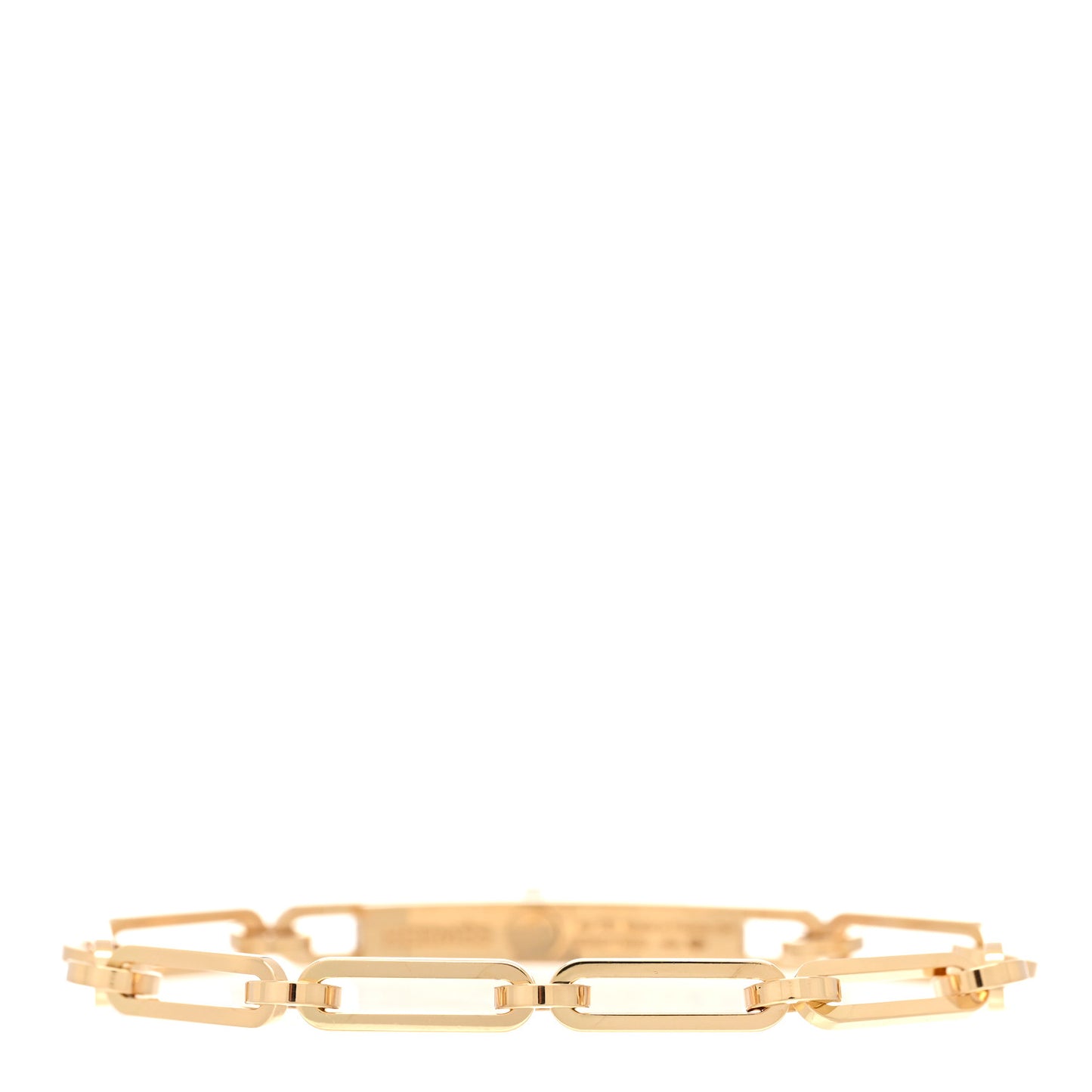 18K Yellow Gold Diamond PM Kelly Chaine Bracelet SH