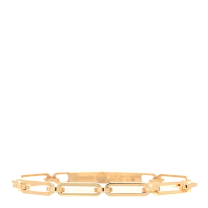 Hermes 18K Yellow Gold Diamond PM Kelly Chaine Bracelet SH 2 of 4
