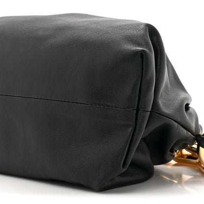 Bottega Veneta Calfskin The Pouch Chain Black 9 of 10