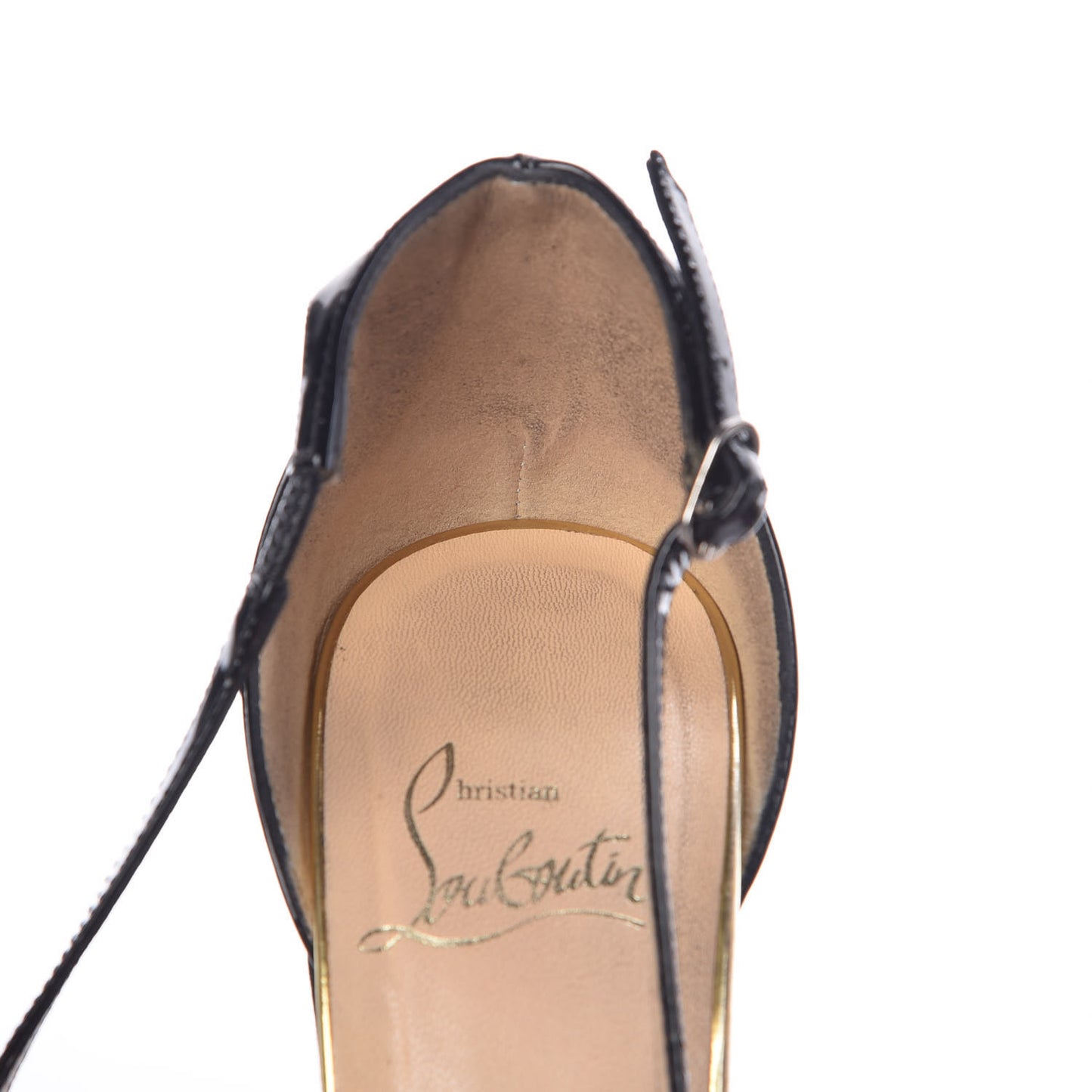 Patent Loubi Zeppa 140 Wedges 38.5 Black Red