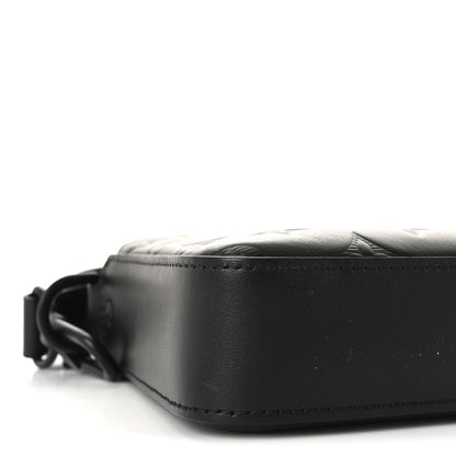 Louis Vuitton Calfskin Monogram Shadow Duo Messenger Black 8 of 10