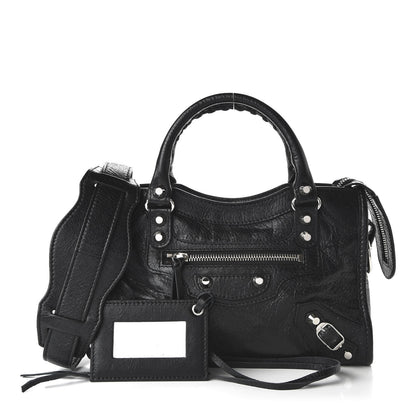 Balenciaga Agneau Classic Silver Hardware Mini City Black 1 of 10