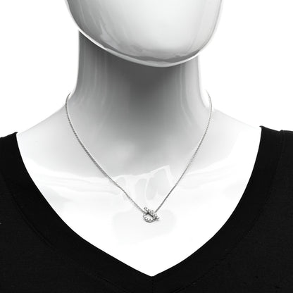 Hermes 18K White Gold Diamond Finesse Pendant Necklace 2 of 5
