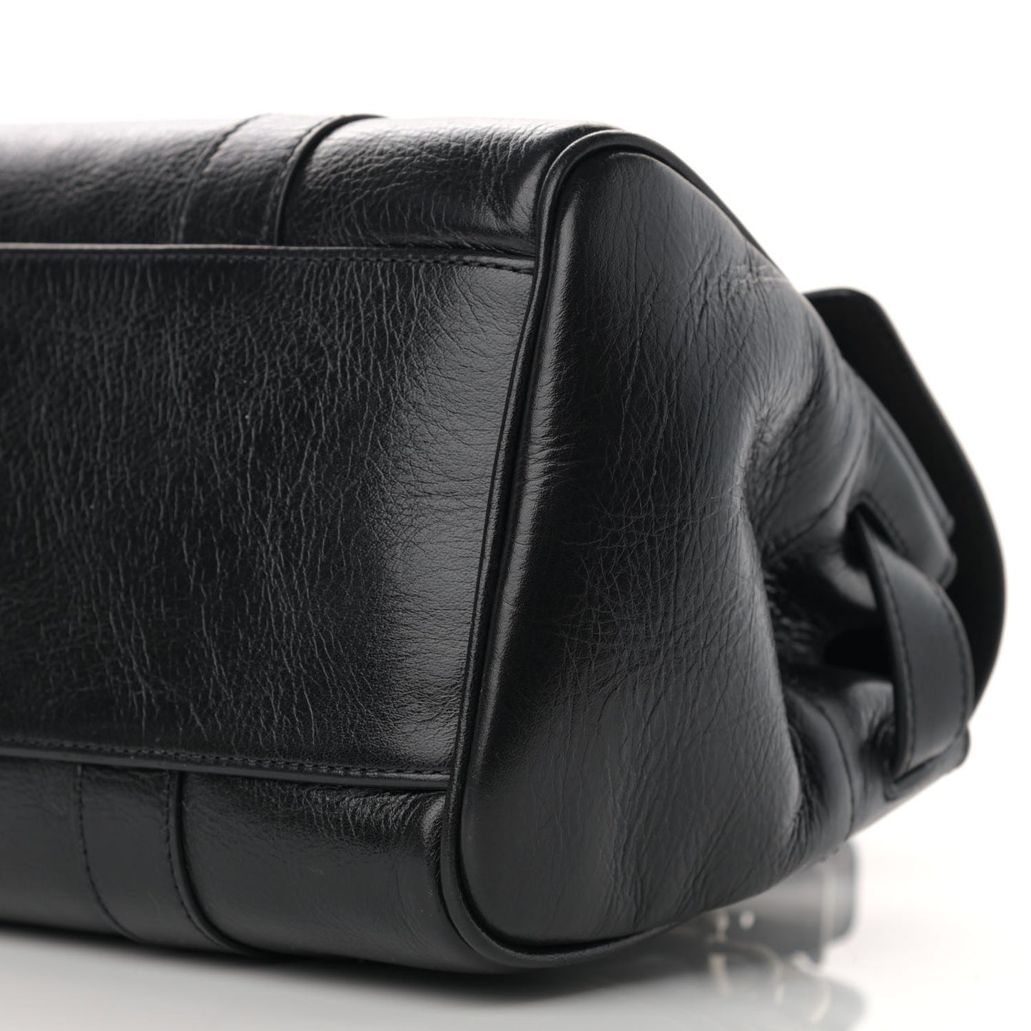 Natural Vegetable Tanned Small Bayswater Black