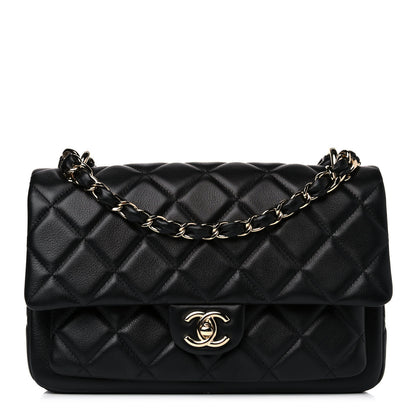 Chanel Calfskin Quilted Large Pocket Chic Flap Bag Black 1 of 14
