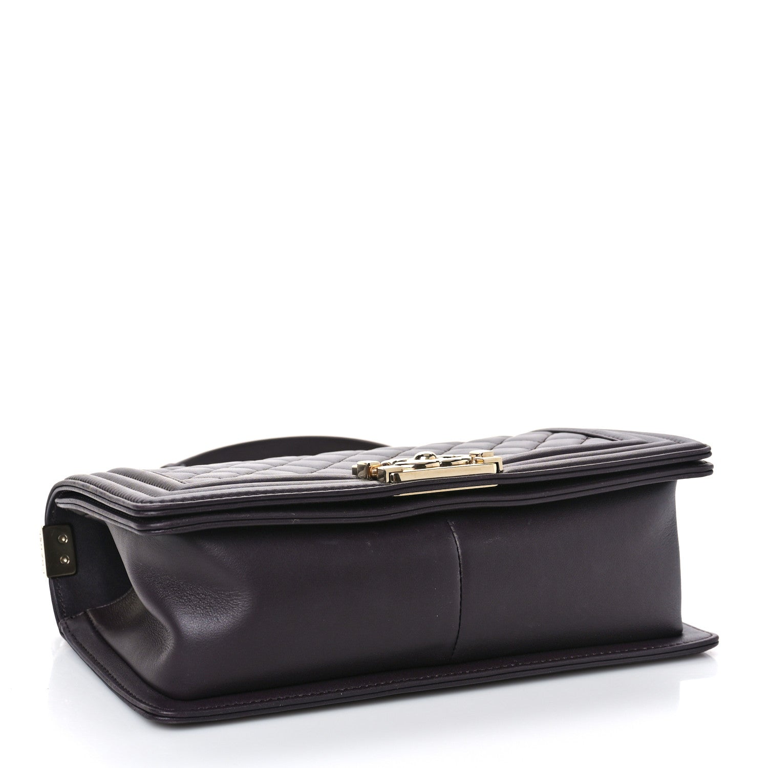 Chanel Calfskin Quilted Medium Boy Flap Dark Brown 4 of 10