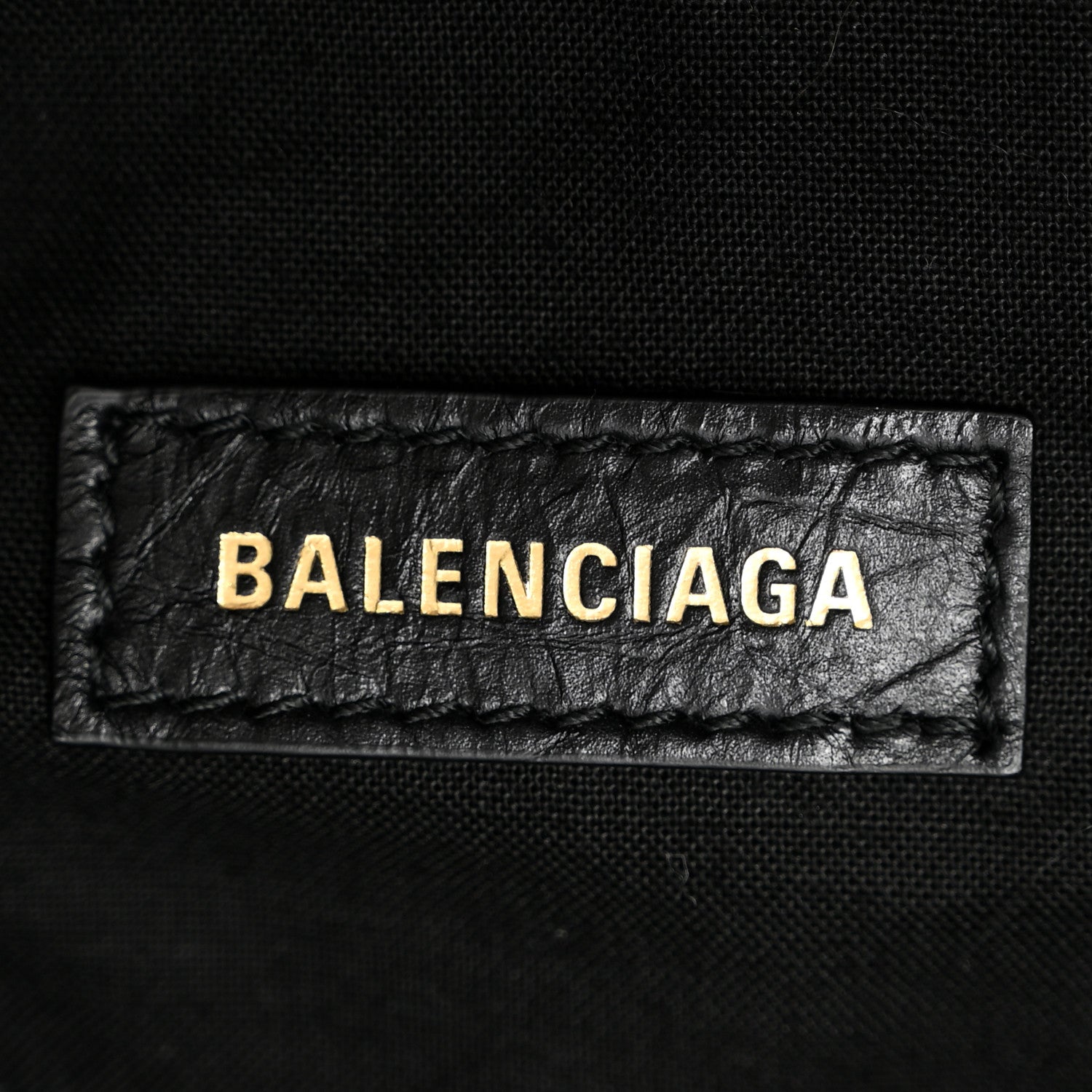 Balenciaga Crushed Calfskin Crush Medium Chain Tote Black 6 of 9
