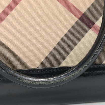 Burberry Supernova Check Patent Bowling Bag Black 14 of 19