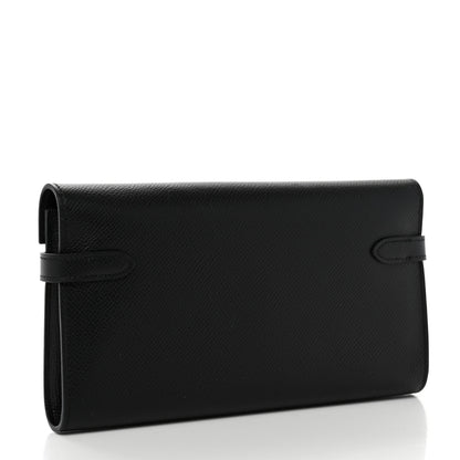 Hermes Epsom Kelly Longue Wallet Black 3 of 8