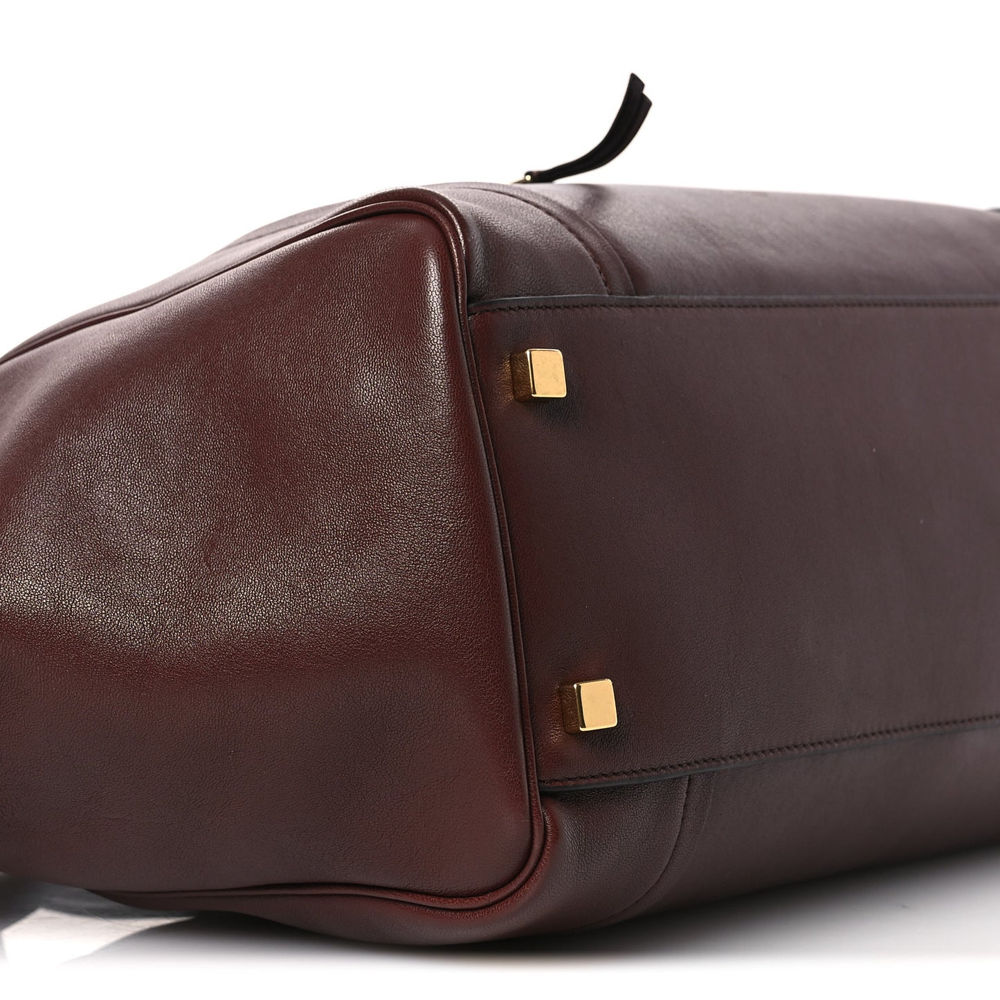 Supple Shiny Lambskin Medium Smiling New Luggage Brick