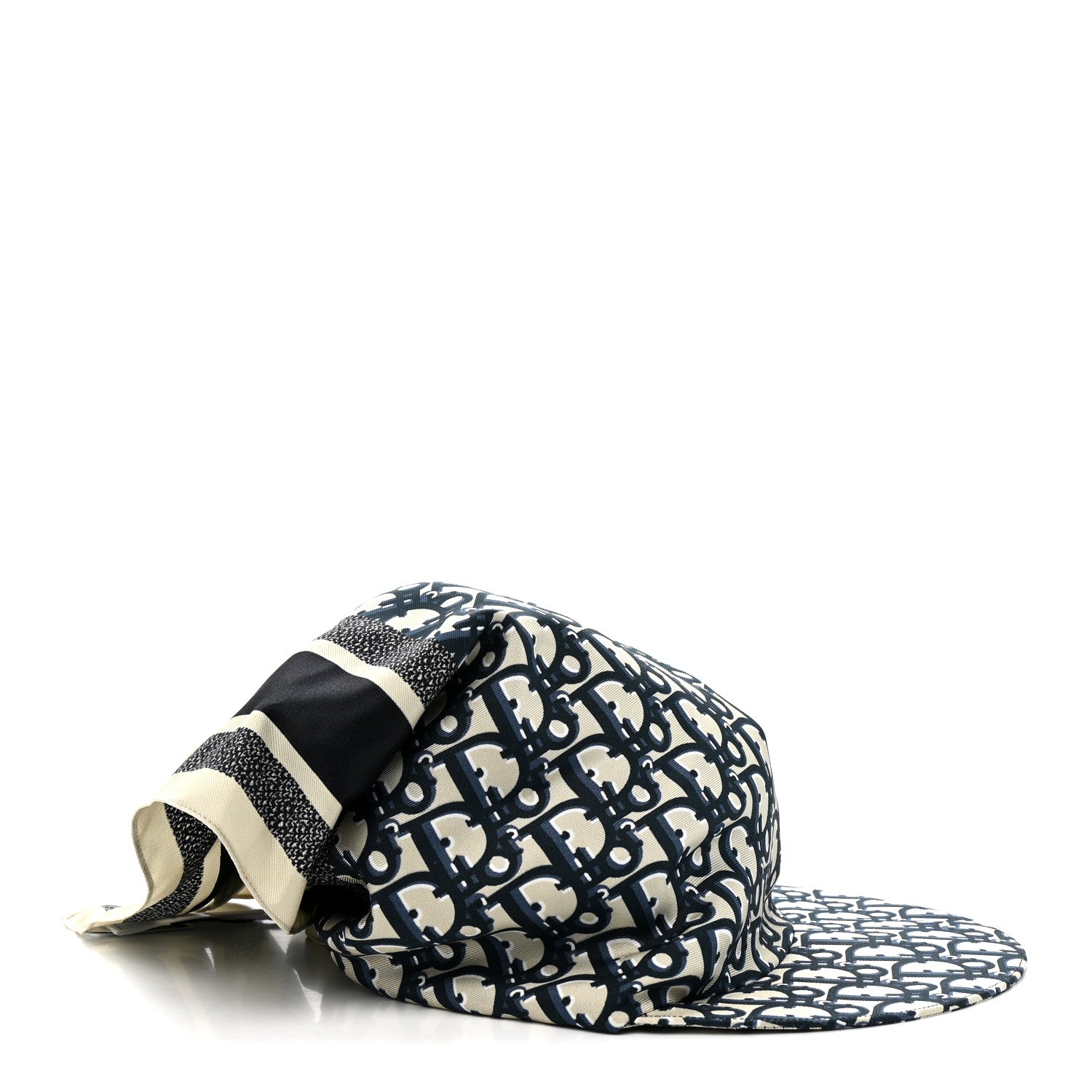 Christian Dior Silk Oblique Visor Blue 5 of 9