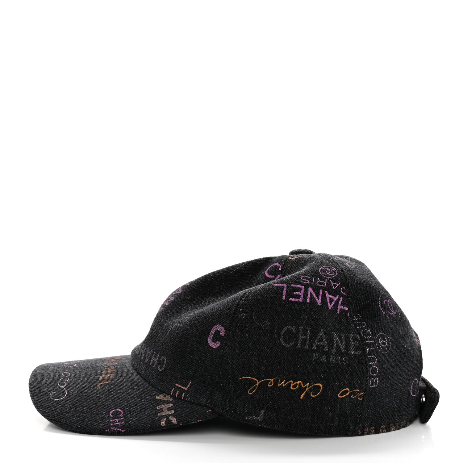 Chanel Denim Mood Cap Hat Black 6 of 9