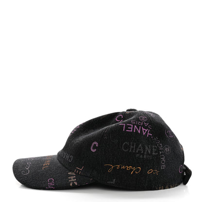 Chanel Denim Mood Cap Hat Black 6 of 9