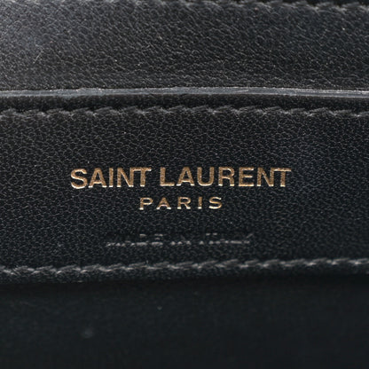 Saint Laurent Grain de Poudre Quilted 80's Vanity Bag Black 6 of 12
